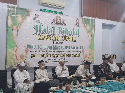 Halal Bi Halal MWCNU Diwek, Tekankan Sinergi dan Keikhlasan Berkhidmah