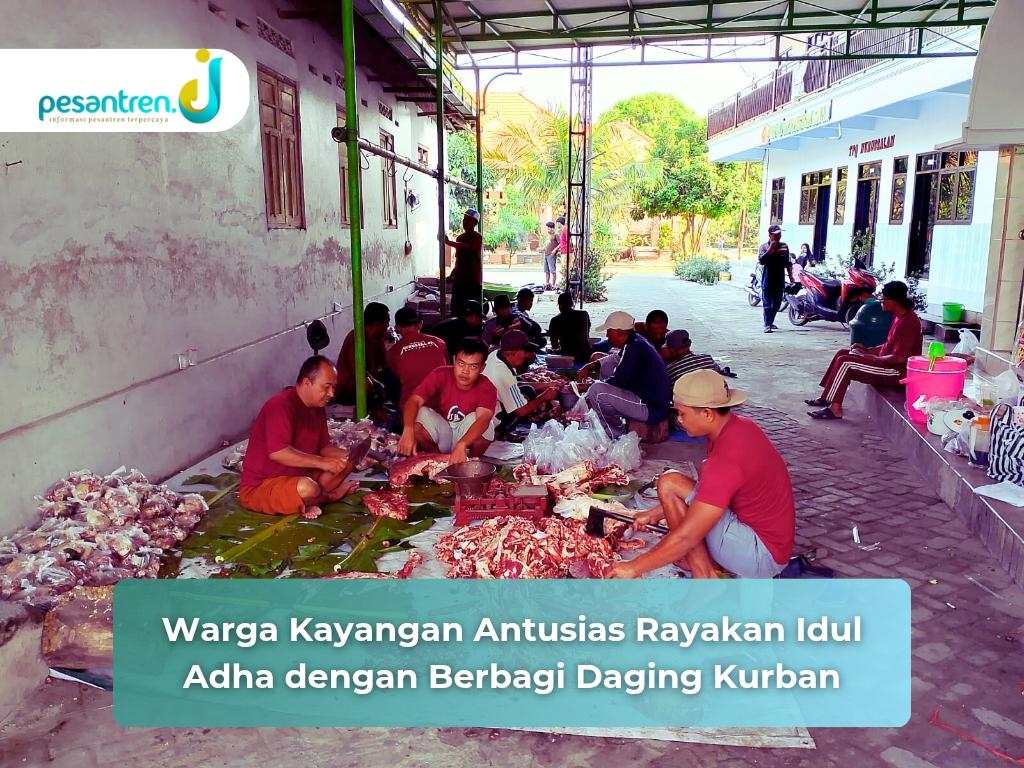 Warga Kayangan Antusias Rayakan Idul Adha dengan Berbagi Daging Kurban